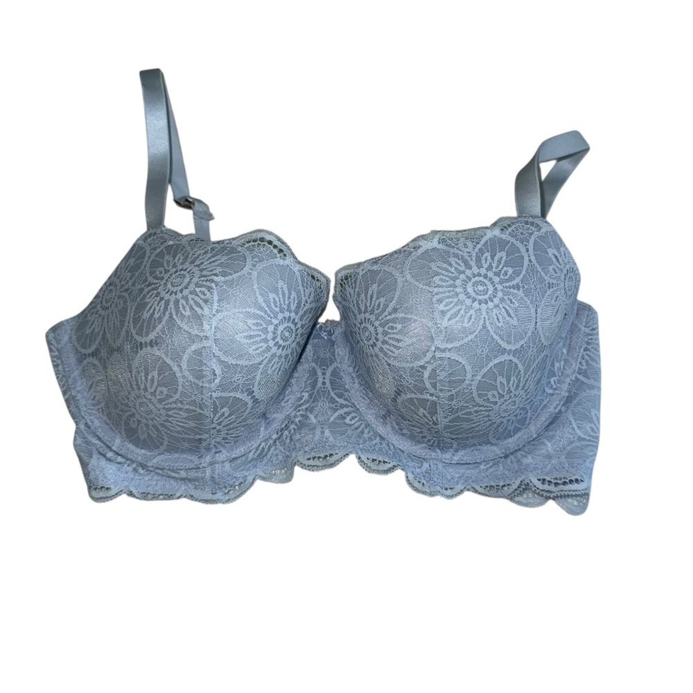 Aerie Elegant Lace Underwire Bra - Light Blue